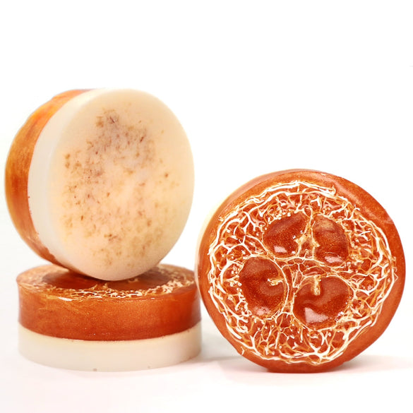Oatmeal Milk & Honey Loofah --- Exfoliating Body Soap